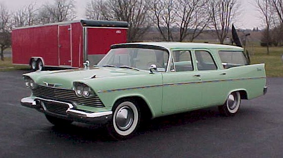 1958 Plymouth Custom Suburban station wagon Pictures courtesy owners Gerald