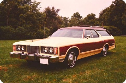 1974 Ford Country Squire Above Below Manufacturer's publicity photos 