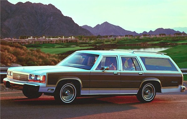 1991 Ford Country Squire station wagon Ford Motor Company Inc publicity 